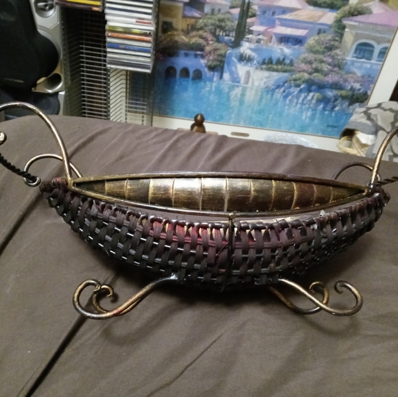 🎋💐WICKER&IRON DECOR CENTER PIECE🎍 - Picture 8 of 11